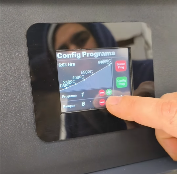 Controlador touch con rampas